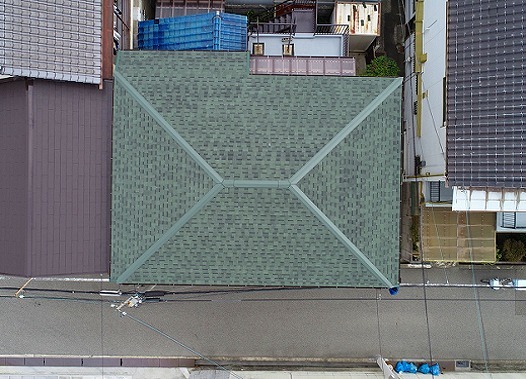 加古川市でカバー工事を終えた新しい屋根